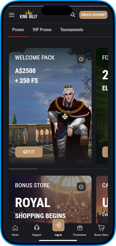 King Billy Casino Bonuses